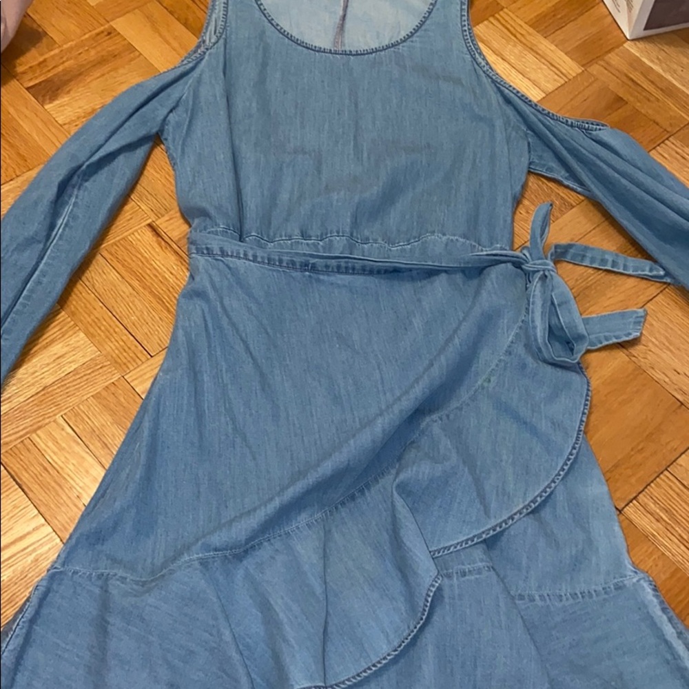 Mini denim dress